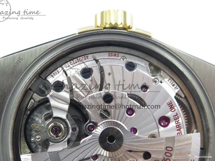 0208 Stylish Constellation 38mm SS RG VSF 1:1 Best Edition WhiteTextured Dial on SS RG Bracelet A8500 Super Clone 7921